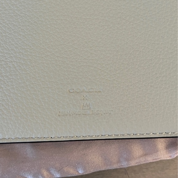 Coach X Jean Michel Basquiat Pouch & Card ID Wallet 2pcs NWOT pebble leather - Picture 13 of 16